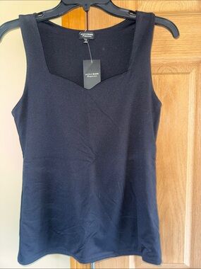 Buckle Black Shapewear - Sleeveless Black Tank Top - Elegant Women's Knit Top